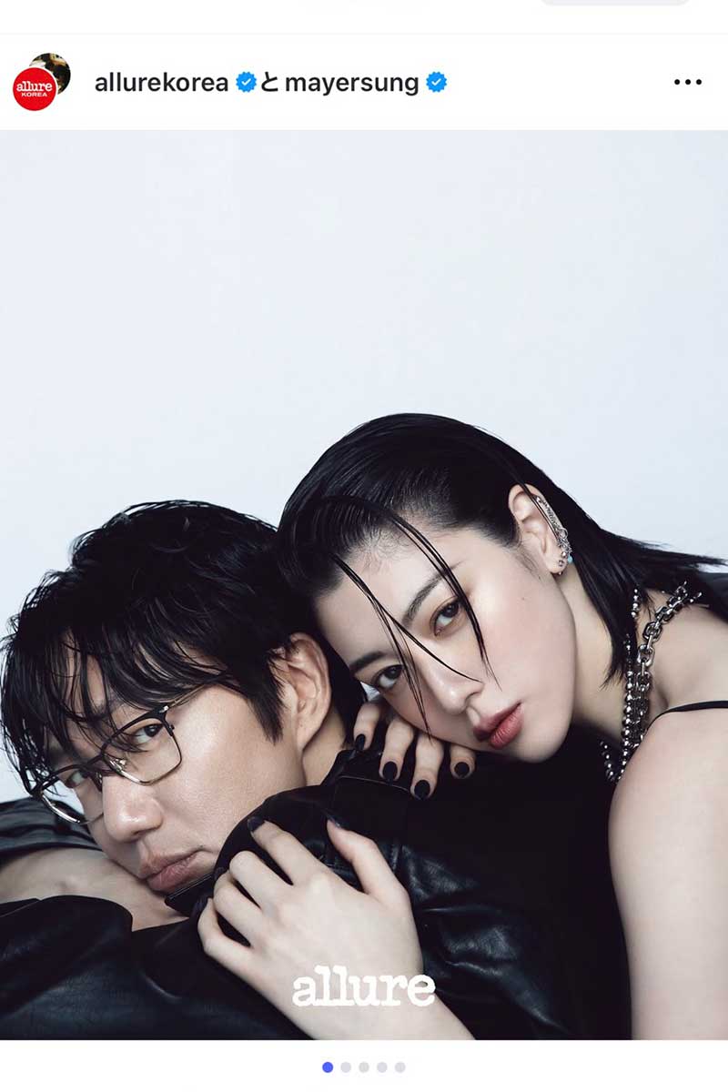 三吉彩花とソン・シギョンが共演【写真：インスタグラム（@allurekorea）より】