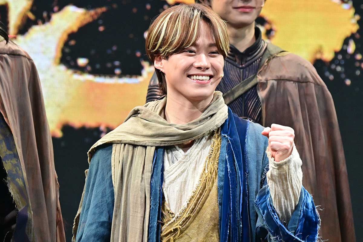 会見に出席したなにわ男子の大橋和也【写真：ENCOUNT編集部】