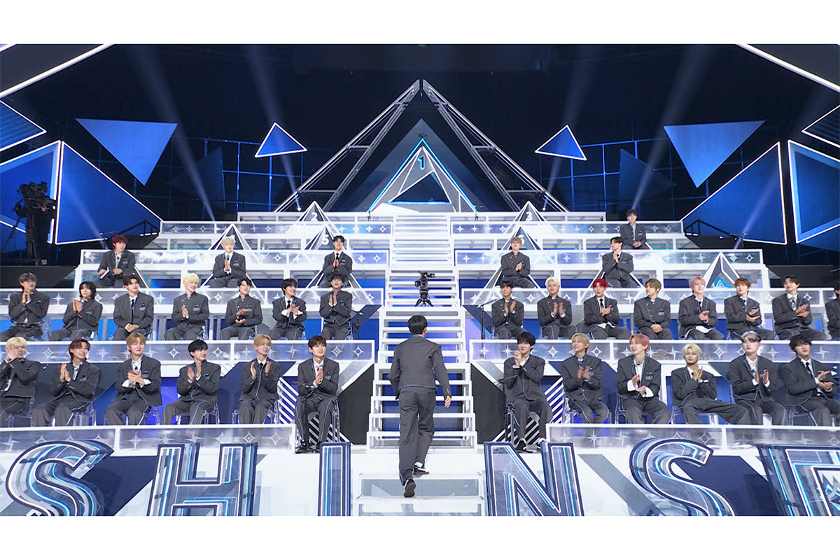 第1回順位発表式が配信された【写真：(C)PRODUCE 101 JAPAN 新世界】