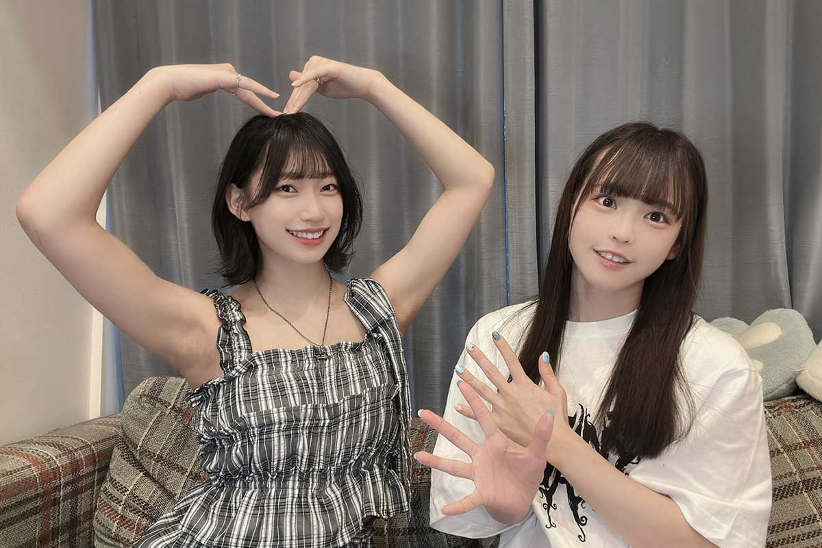 下谷あゆ（左）と鈴木Mob.