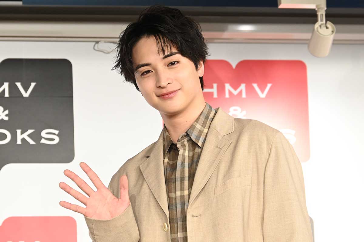 発売記念イベントに出席した一ノ瀬颯【写真：ENCOUNT編集部】