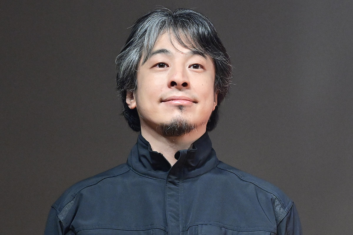 新CM発表会に出席した“ひろゆき”こと西村博之氏【写真：ENCOUNT編集部】