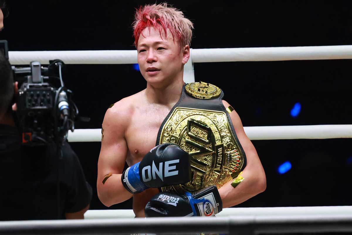 音声トラブルを感動の演出に変えてみせた武尊【写真：山口比佐夫】