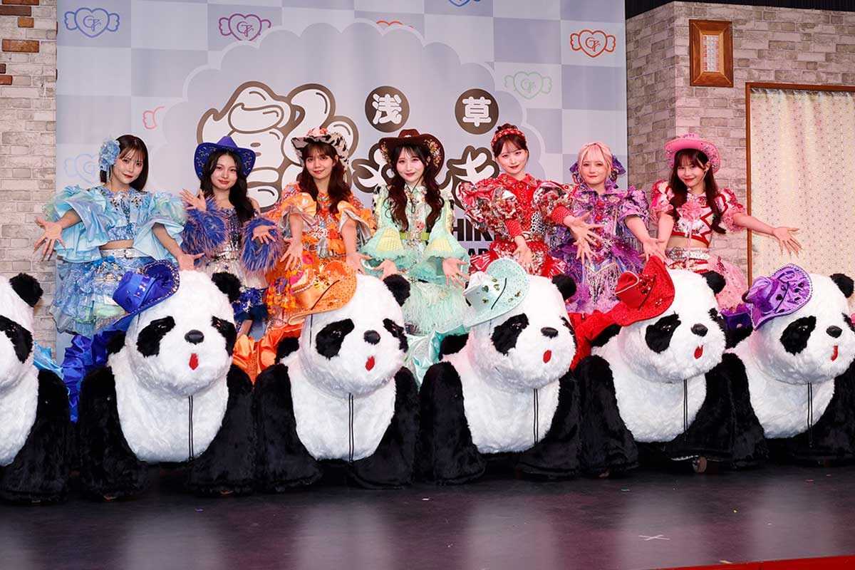 メディア発表会に出席したCANDY TUNE【写真：ENCOUNT編集部】
