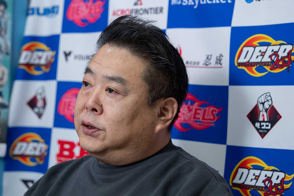 ラウンドガールについて真剣に語った佐伯繁代表【写真：増田美咲】