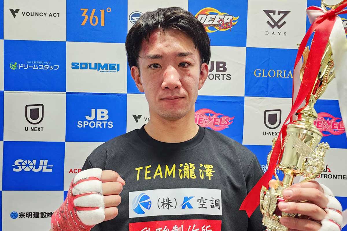 瀧澤謙太、1年ぶり復帰戦で劇的TKO勝利　金網の中で号泣したワケ「最期に頑張っている姿を見せてくれた」