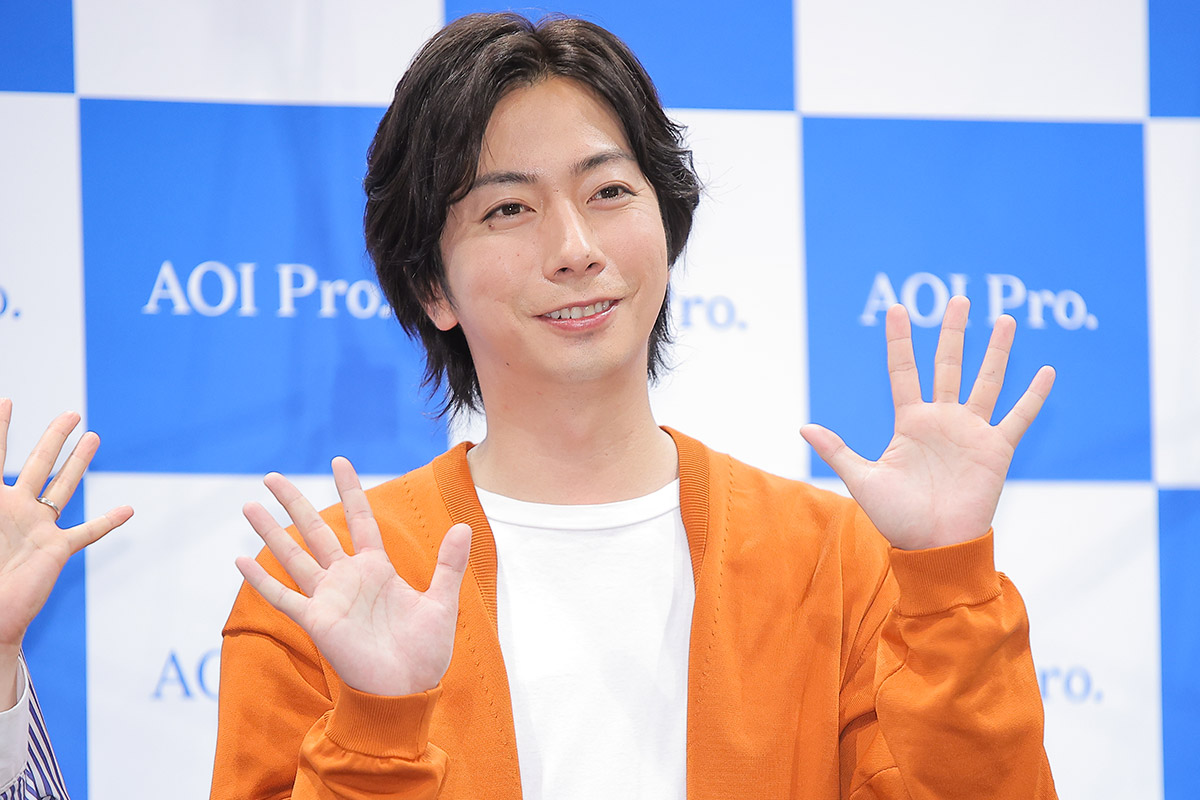 合同取材会に登壇した河合郁人【写真：ENCOUNT編集部】