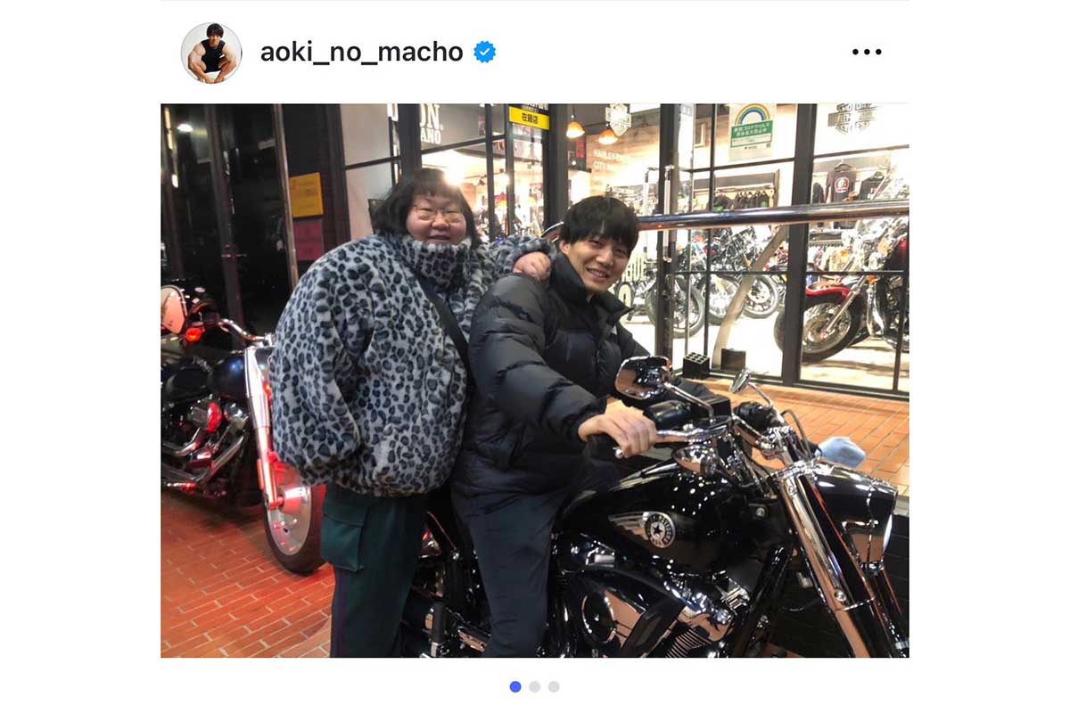 青木マッチョの実際の投稿【写真：インスタグラム（＠aoki_no_macho）より】