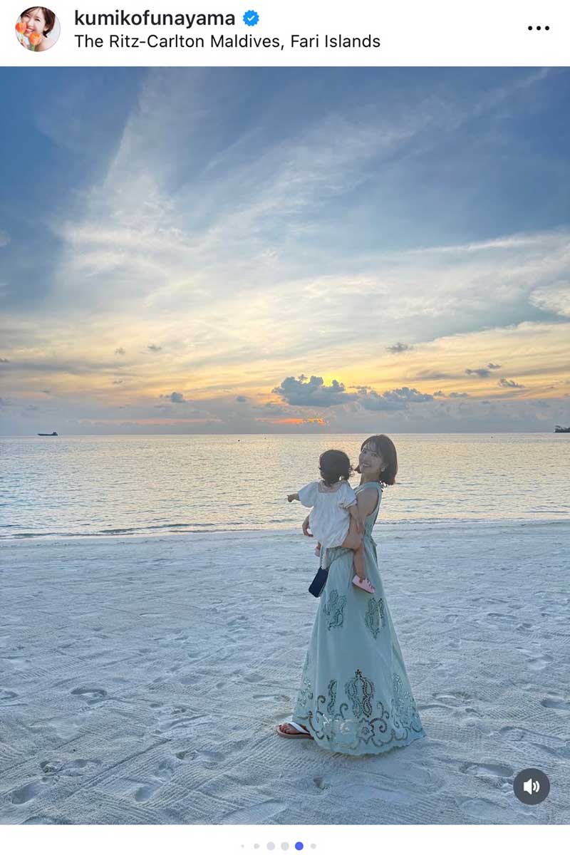 舟山久美子【写真：インスタグラム（@kumikofunayama）より】