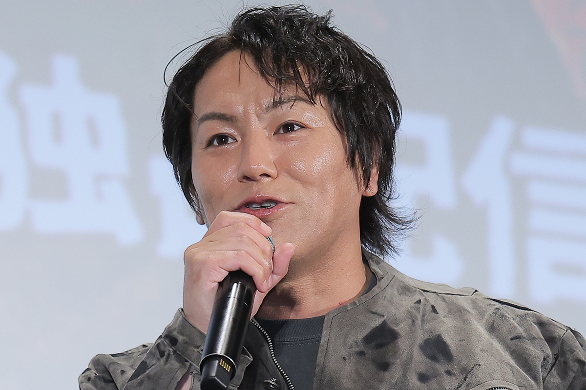 イベントに登壇した狩野英孝【写真：ENCOUNT編集部】