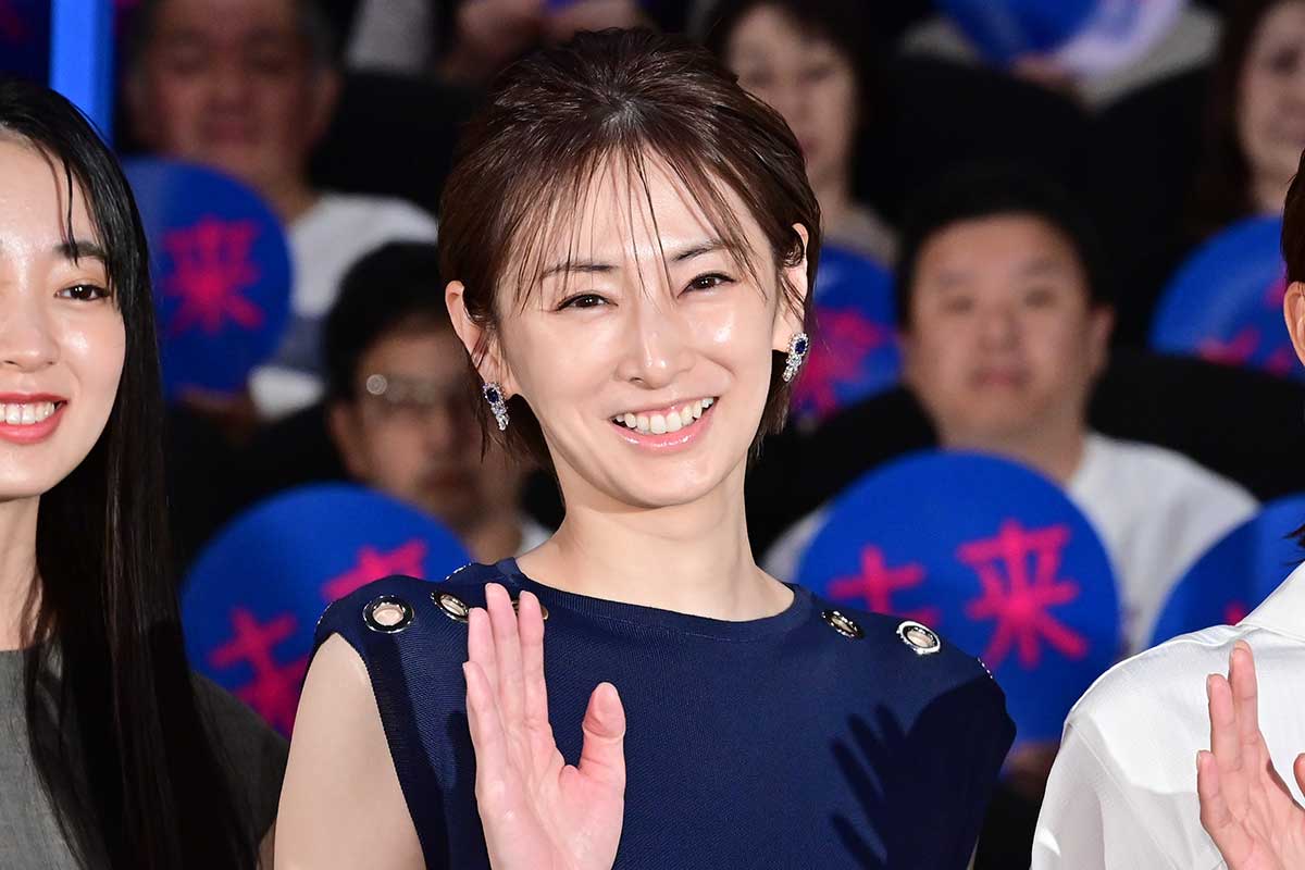 公開記念舞台あいさつに登壇した北川景子【写真：ENCOUNT編集部】