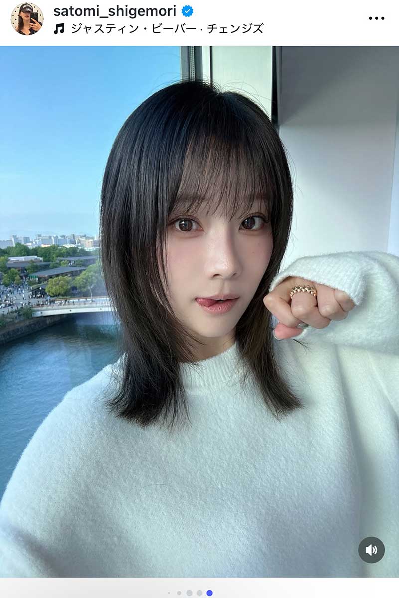 重盛さと美【写真：インスタグラム（＠ satomi_shigemori）より】