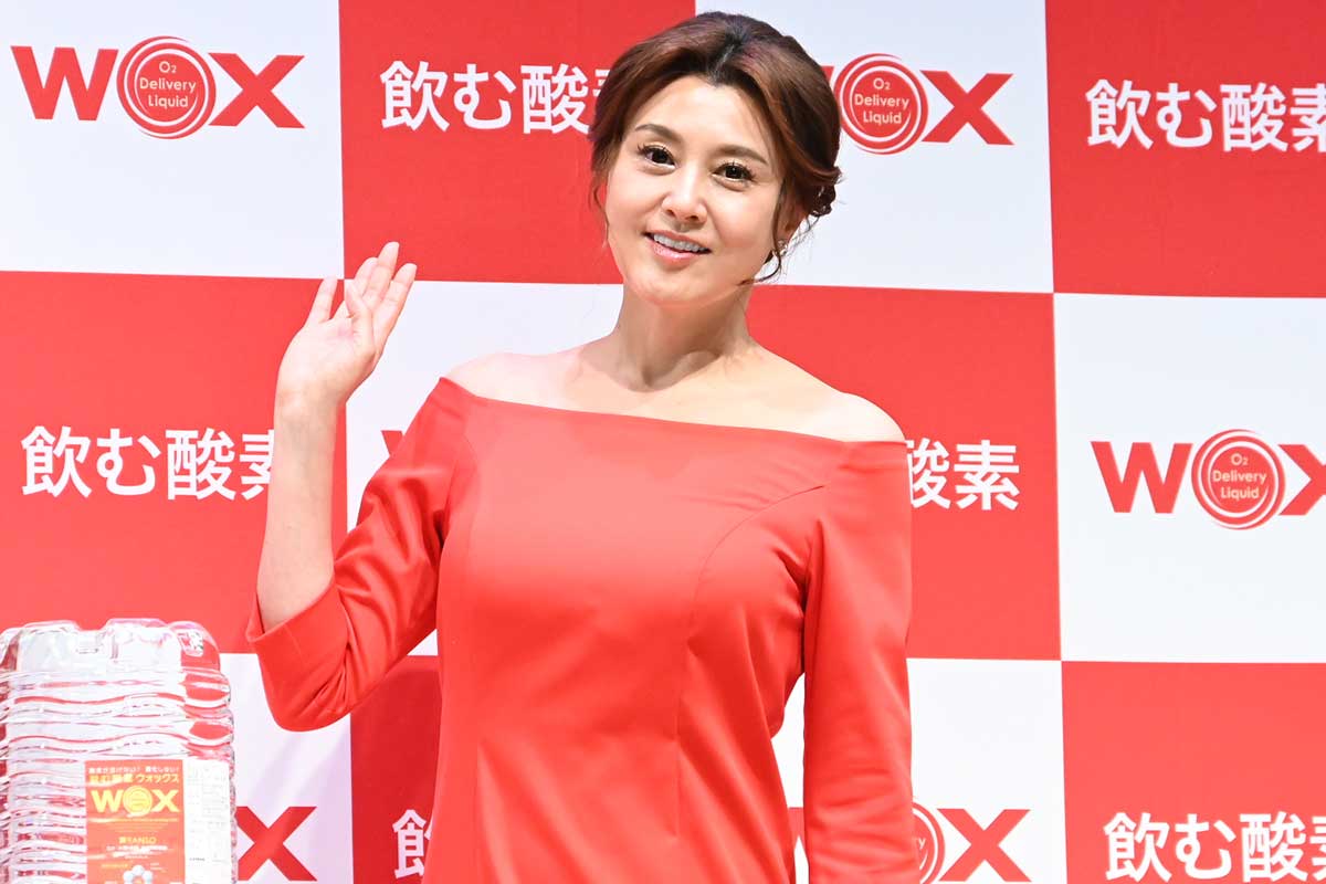 イベントに登壇した藤原紀香【写真：ENCOUNT編集部】