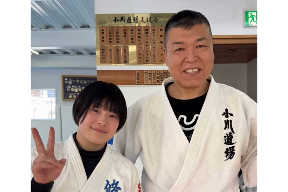 4月に開催された「全国高校柔道選手権大会女子-63kg級」に優勝した小川道場OGの小松愛南（東京都修徳高校）【写真：小川道場公式サイトより】