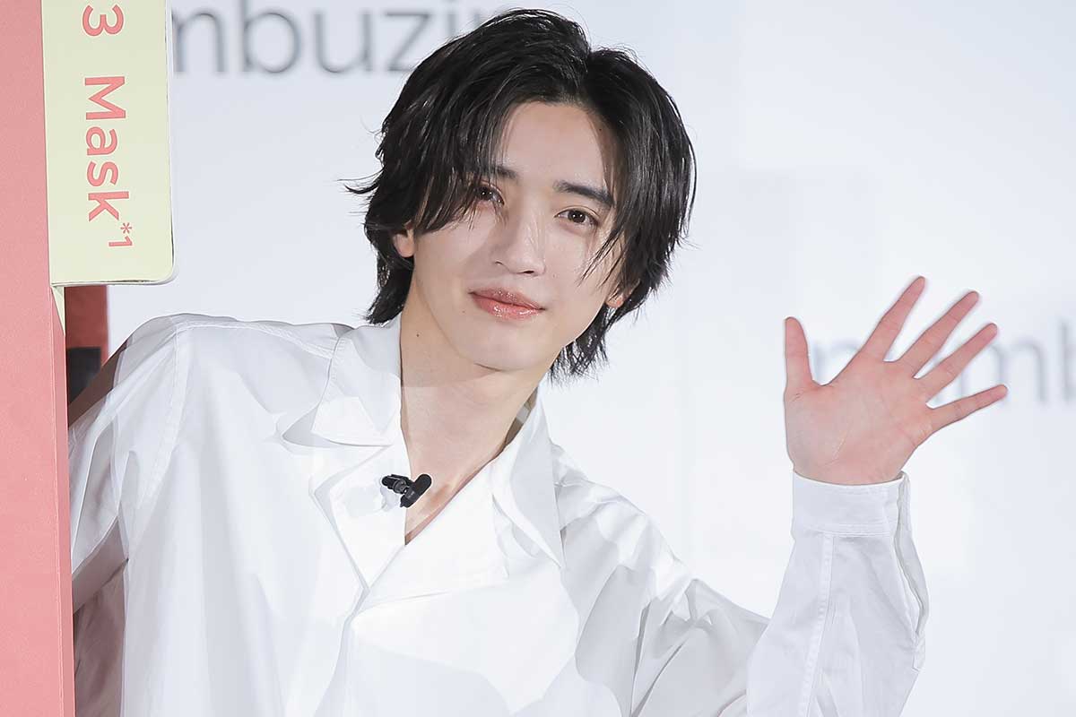 イベントに出席したなにわ男子の道枝駿佑【写真：ENCOUNT編集部】