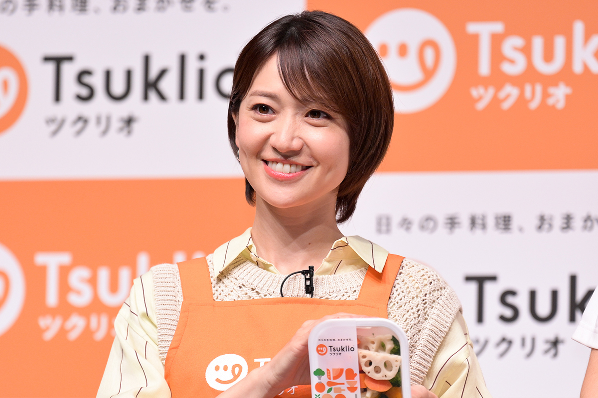 発表会に出席した大島優子【写真：ENCOUNT編集部】