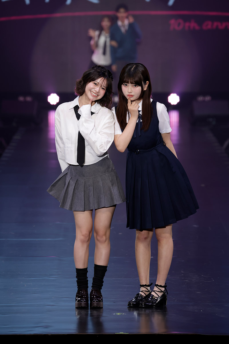 サツコレに登場した米澤りあ（左）と長浜広奈【写真：(C)SAPPORO COLLECTION】