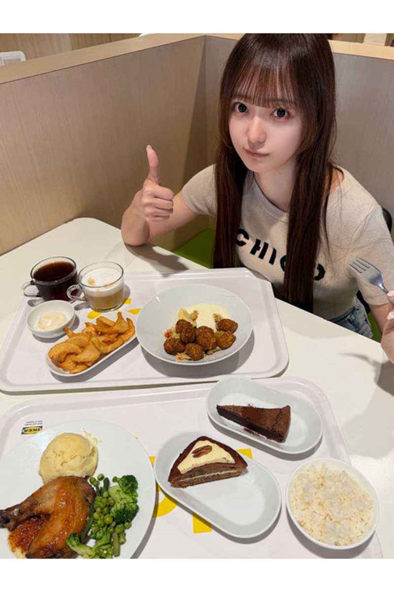 日比野芽奈の実際の投稿【写真:X(@hibino_meina)より】