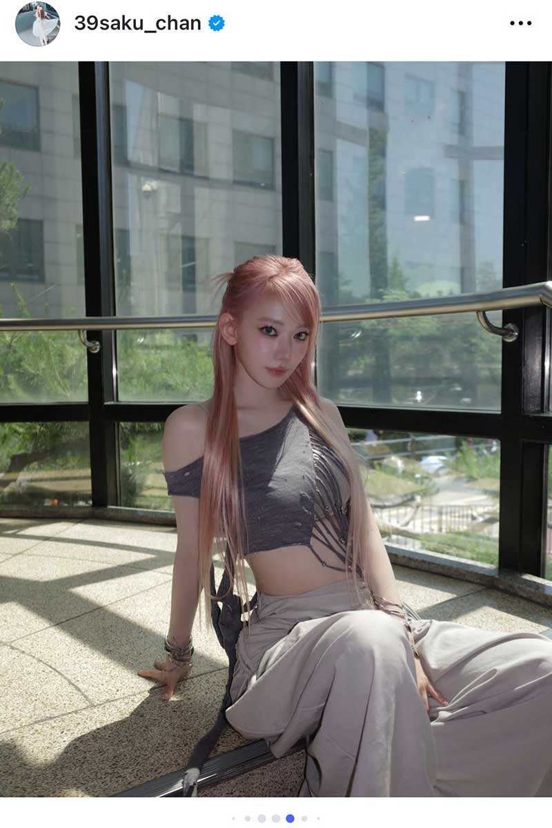 LE SSERAFIMのSAKURAこと宮脇咲良【写真：インスタグラム（＠39saku_chan）より】