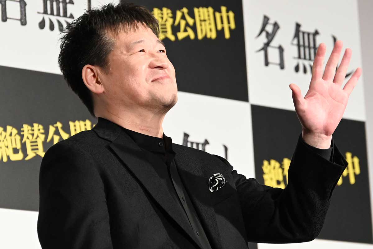 舞台あいさつに出席した佐藤二朗【写真：ENCOUNT編集部】