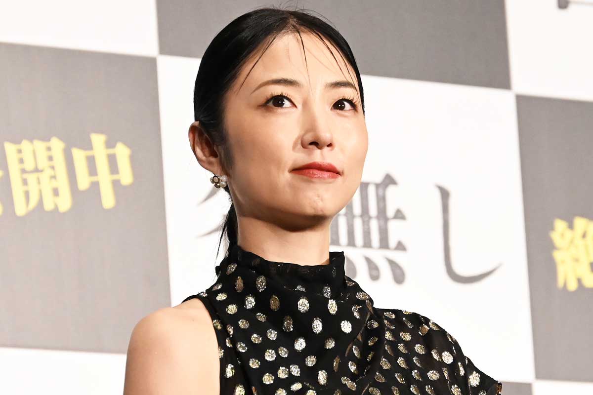 舞台あいさつに出席したMEGUMI【写真：ENCOUNT編集部】