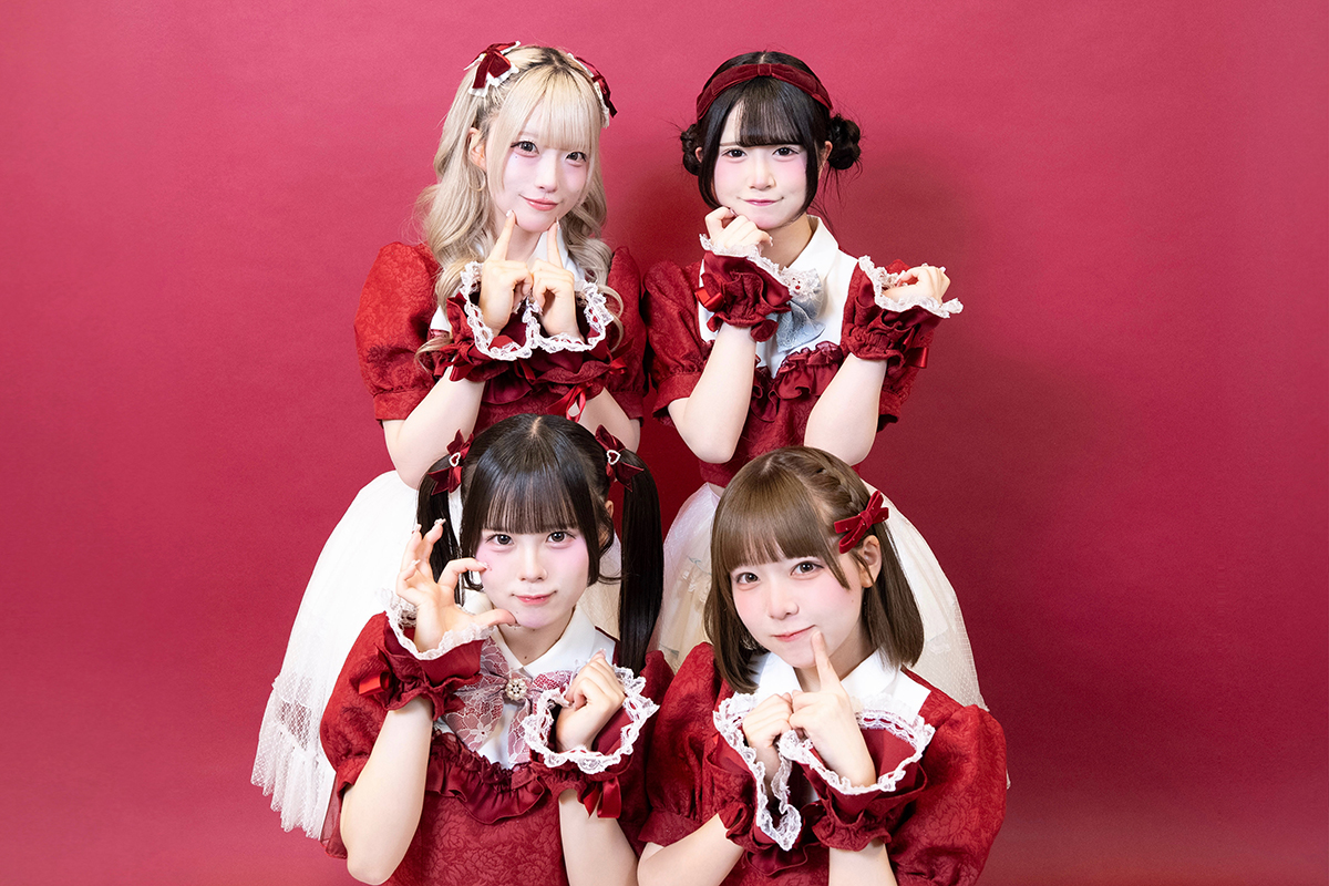 (左上から時計回りに)雪見ましろ、苺ゆり、佐久間彩菜、百瀬かのん【写真:増田美咲】