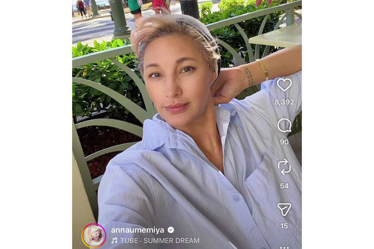 梅宮アンナの実際の投稿【写真：インスタグラム（@annaumemiya）より】