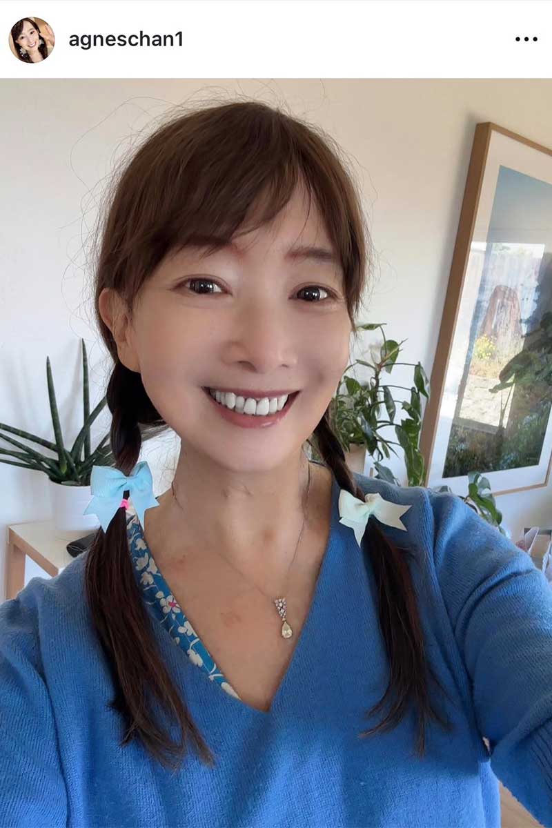 アグネス・チャン【写真：インスタグラム（＠agneschan1）より】