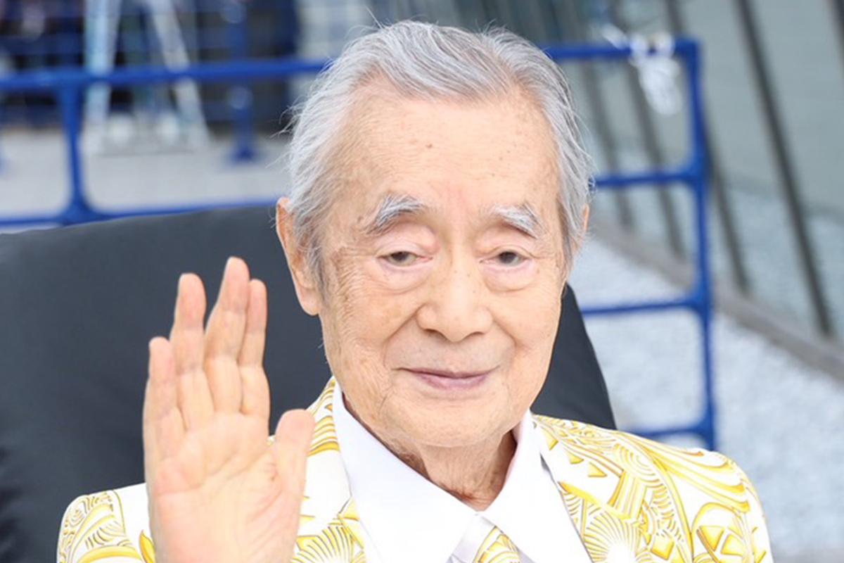 ドクター・中松氏【写真：山口比佐夫】