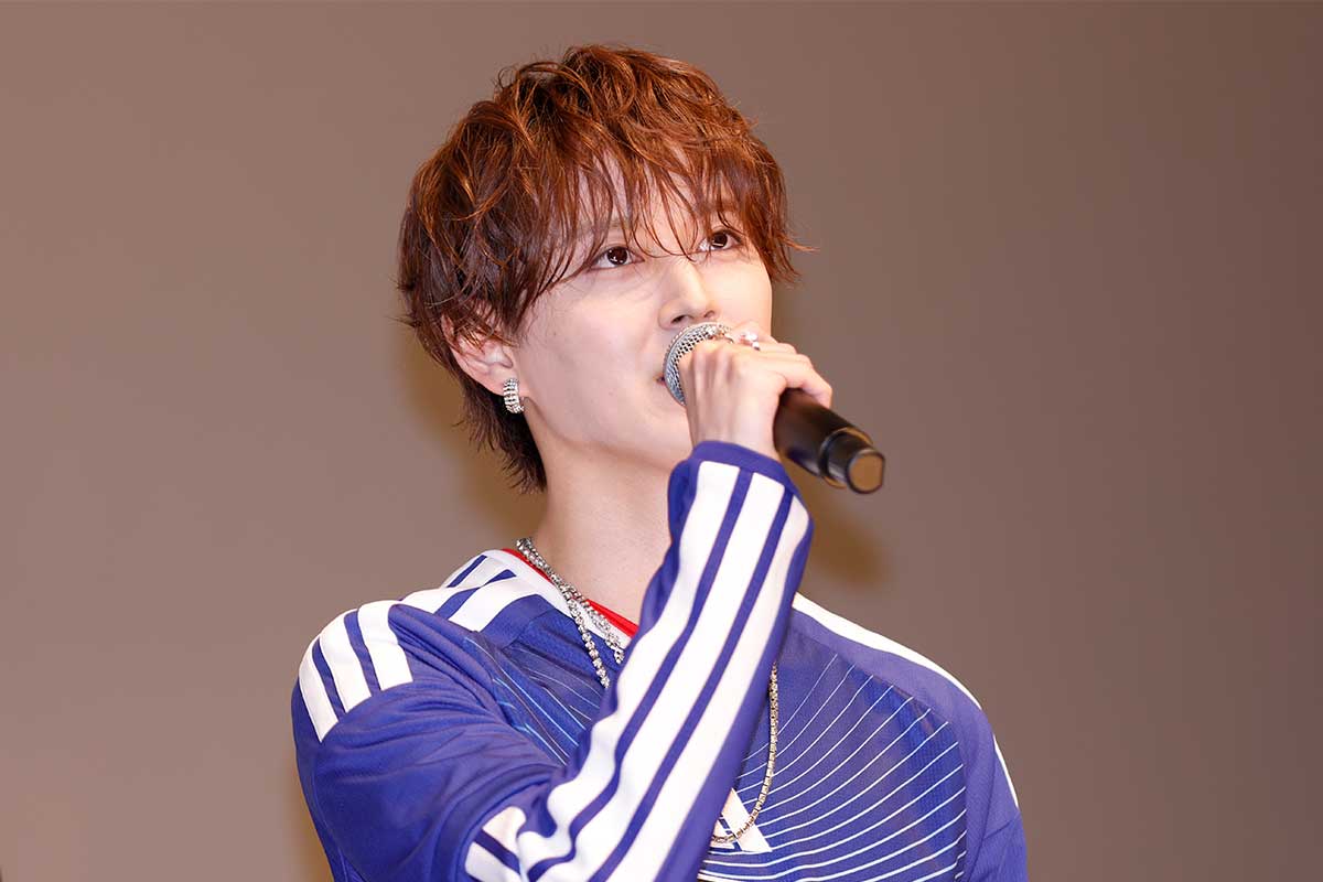 イベントに登壇したJO1・白岩瑠姫【写真：ENCOUNT編集部】