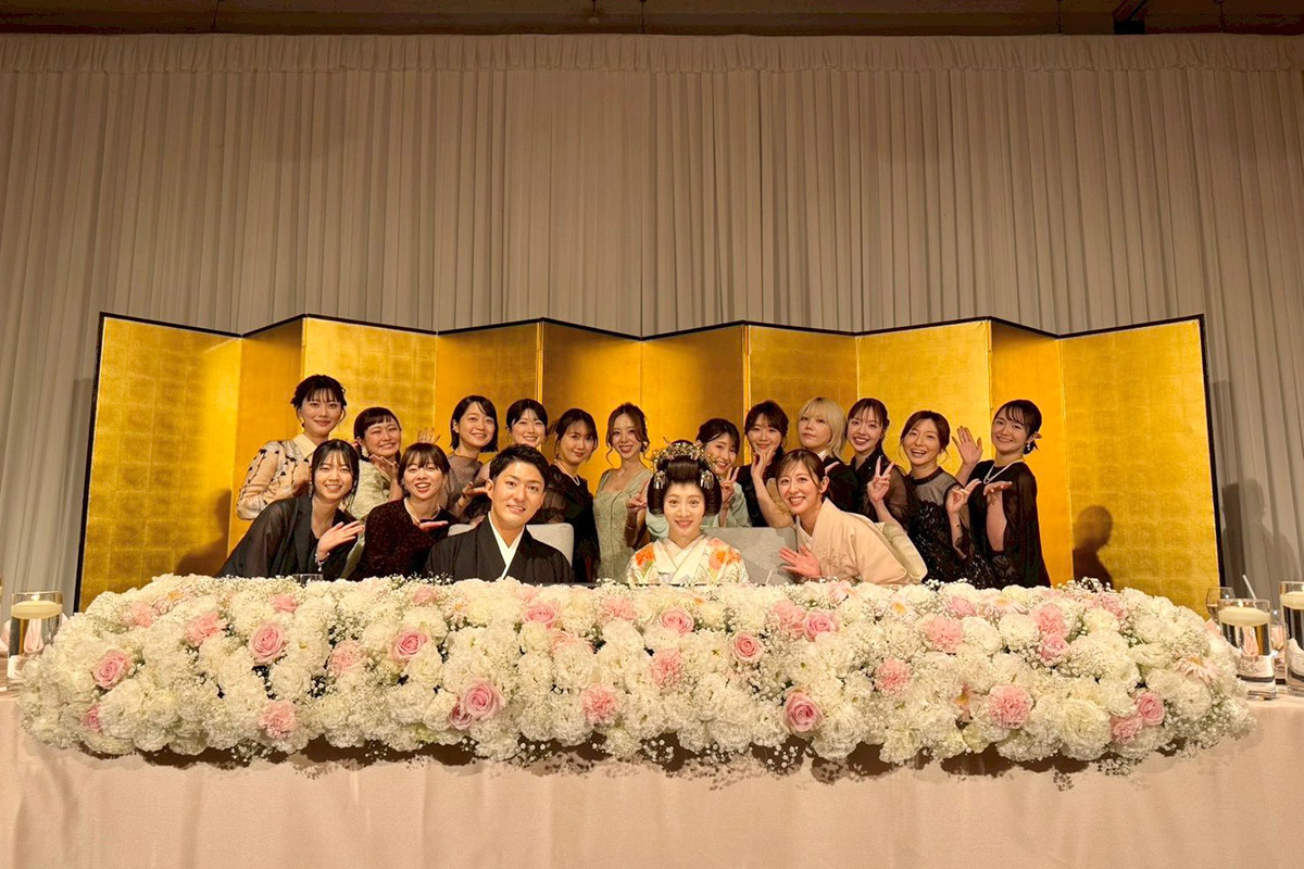 井上小百合、同期・能條愛未の披露宴に参列　ファン注目「すごいメンツ」「着物美しい」