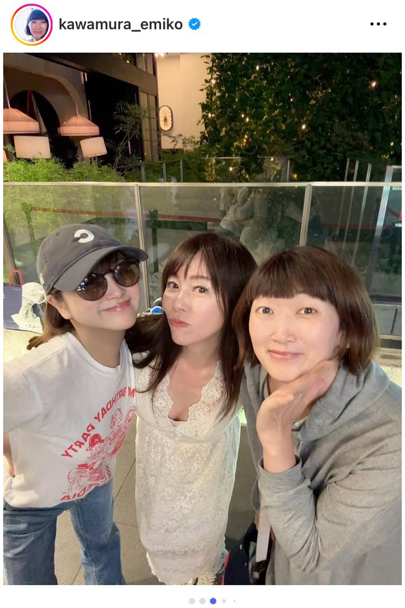 たんぽぽ・川村エミコ（右）【写真：インスタグラム（＠kawamura_emiko）より】