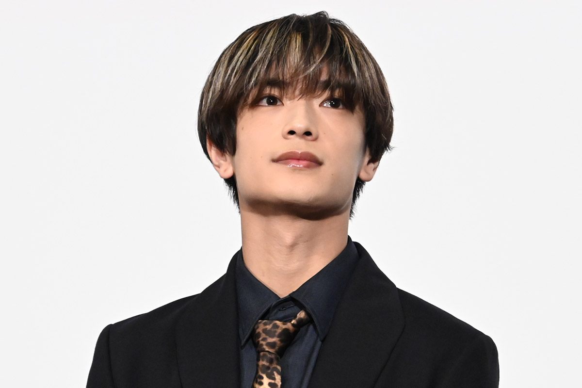公開記念舞台あいさつに登壇したなにわ男子の高橋恭平【写真:ENCOUNT編集部】