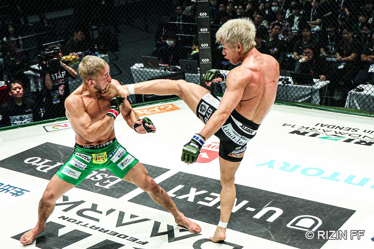 【RIZIN】神龍誠、フライ級新王者に　扇久保は頭部から大流血　地元東北で因縁清算「先生、あなたのおかげで強くなれた」
