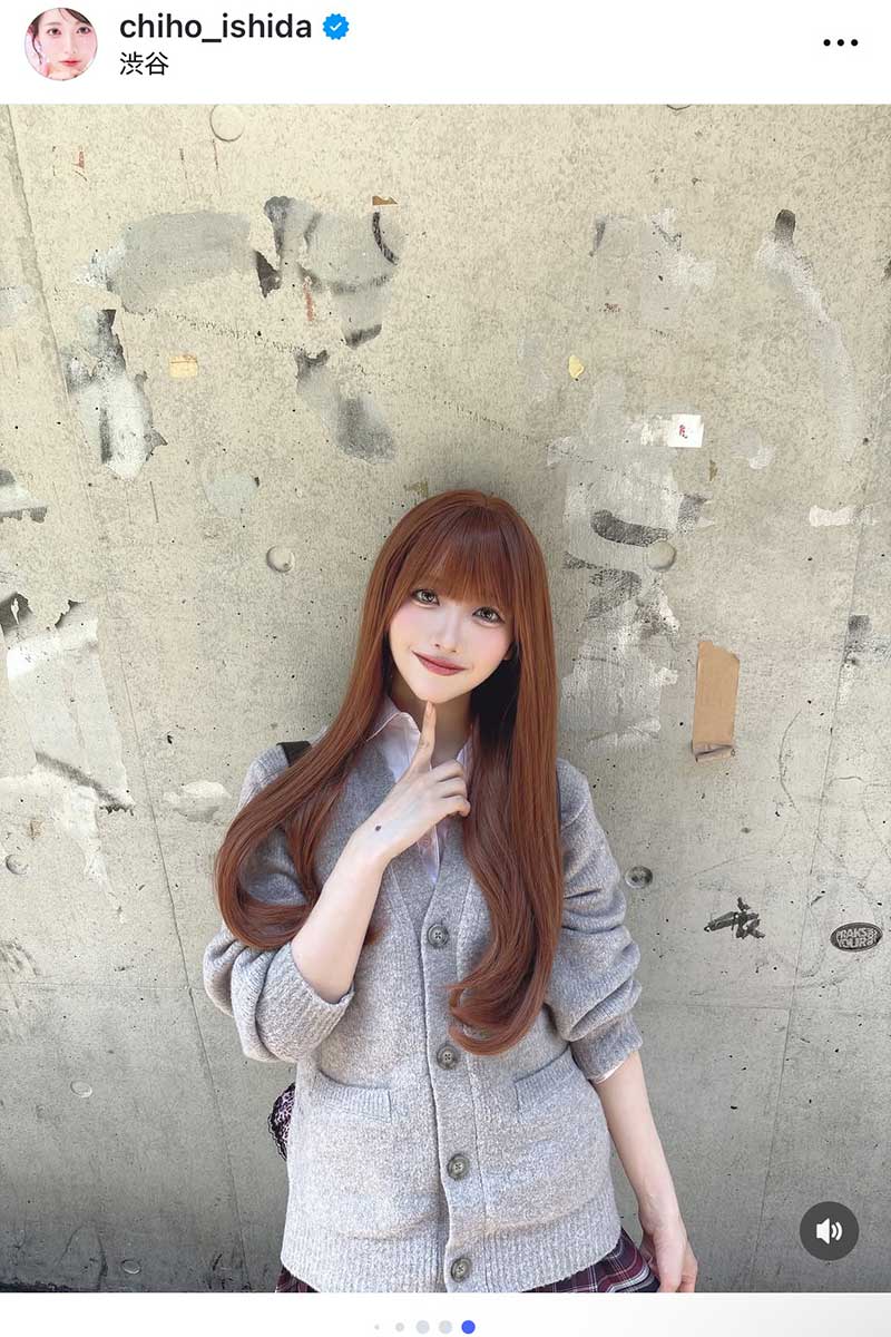 石田千穂【写真：インスタグラム（＠chiho_ishida）より】