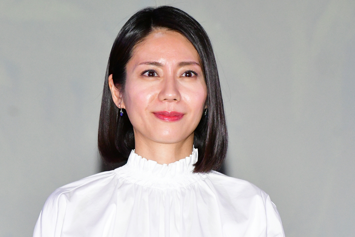 発表会に登壇した松下奈緒【写真：ENCOUNT編集部】
