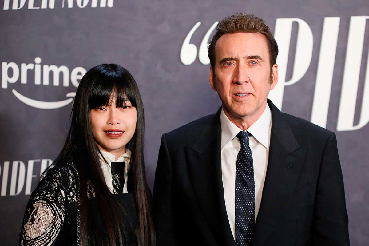 芝田璃子(左)とニコラス・ケイジ夫妻【写真:AP/アフロ】