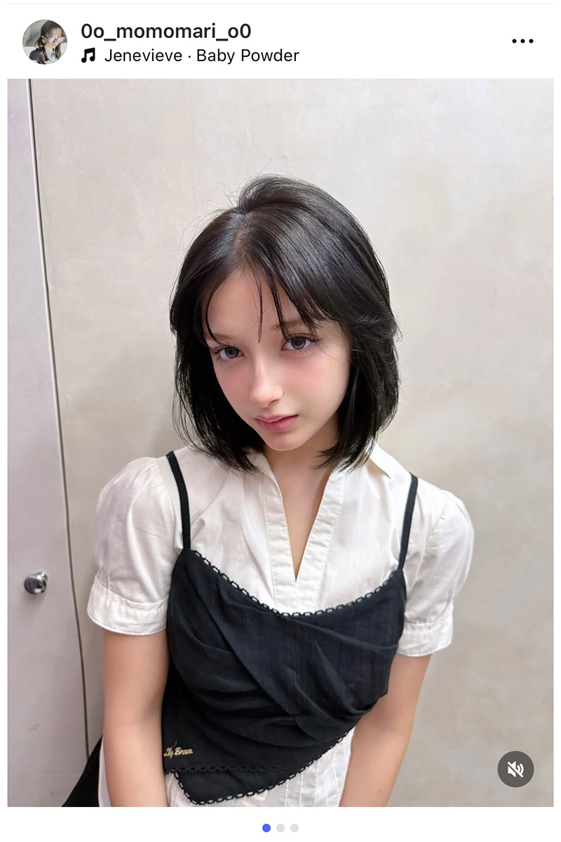 百瀬まりなの実際の投稿【写真：インスタグラム（＠0o_momomari_o0）より】