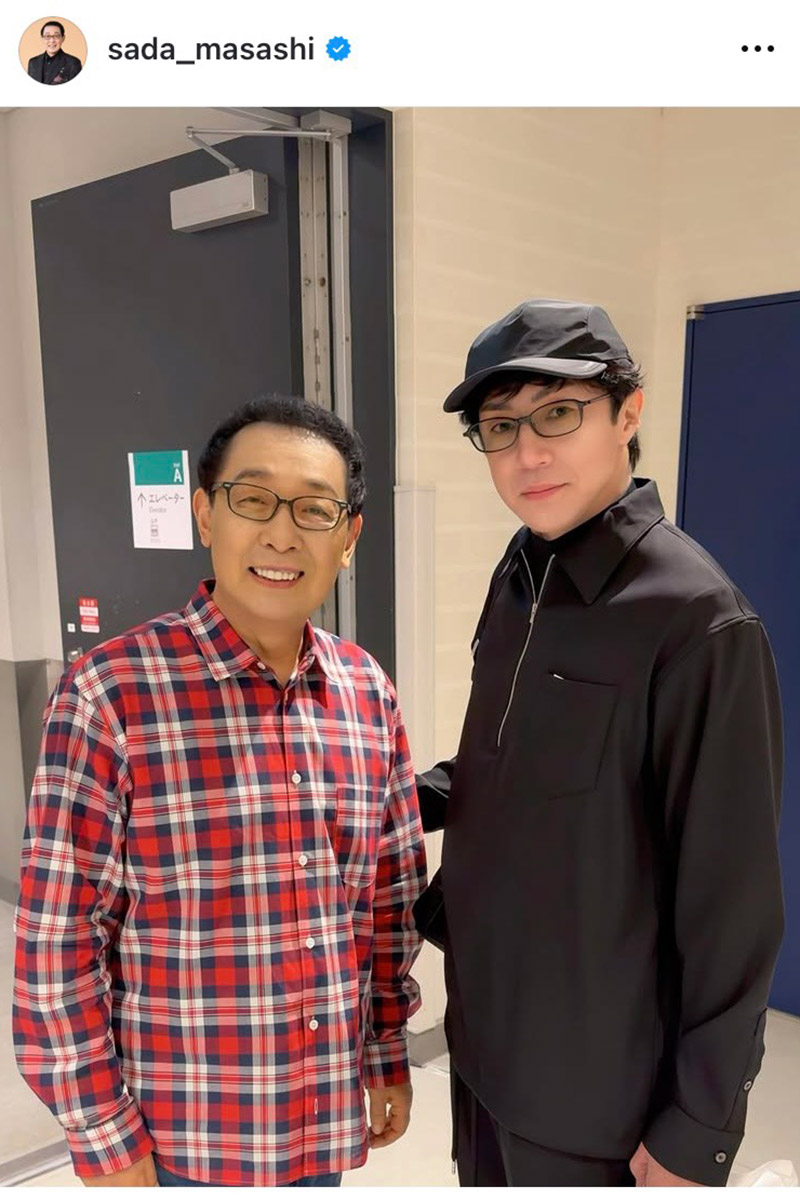 さだまさし（左）と東山紀之氏【写真：インスタグラム（＠sada_masashi）より】