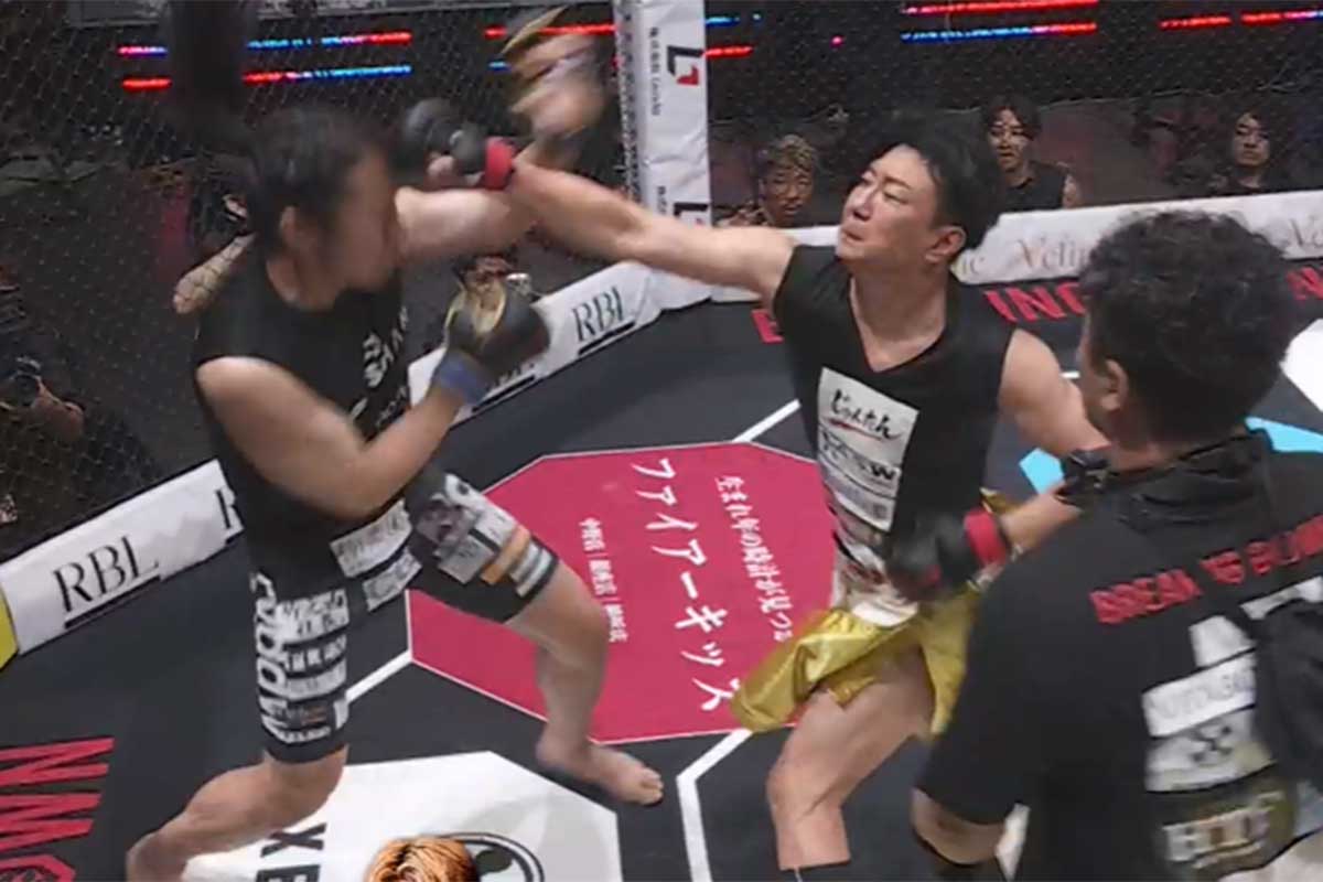 【BreakingDown】アウトレイジ森脇が口から大流血　ドクターストップでTKO負け「口の中切れて」