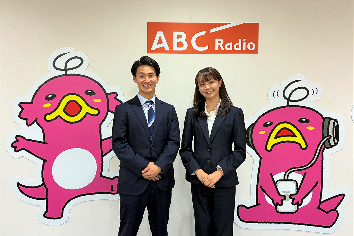 ABC新人アナ枝廣二葉＆瀧口美咲が初鳴き　ラジオ『ABCニュース』で堂々のニュース読み披露