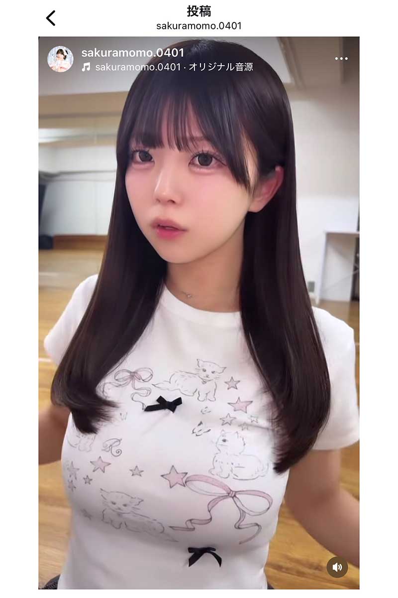 Toi Toi Toi・さくらもも【写真：インスタグラム（＠sakuramomo.0401）より】