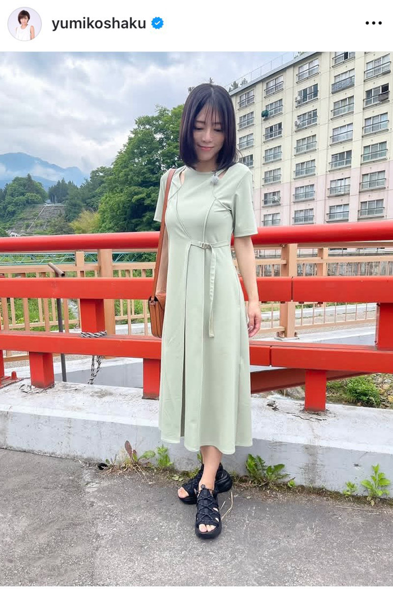 釈由美子の実際の投稿【写真：インスタグラム（＠yumikoshaku）より】