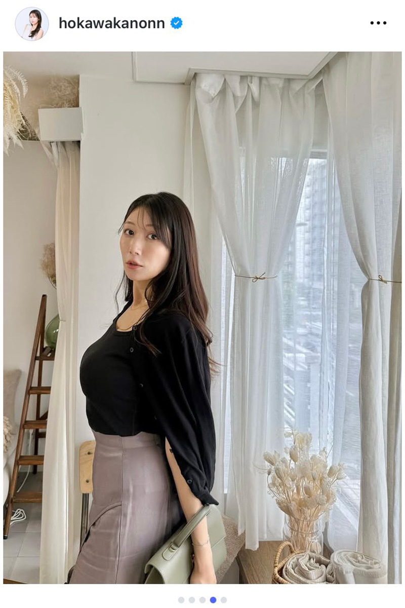 穂川果音の実際の投稿【写真：インスタグラム（＠hokawakanonn）より】