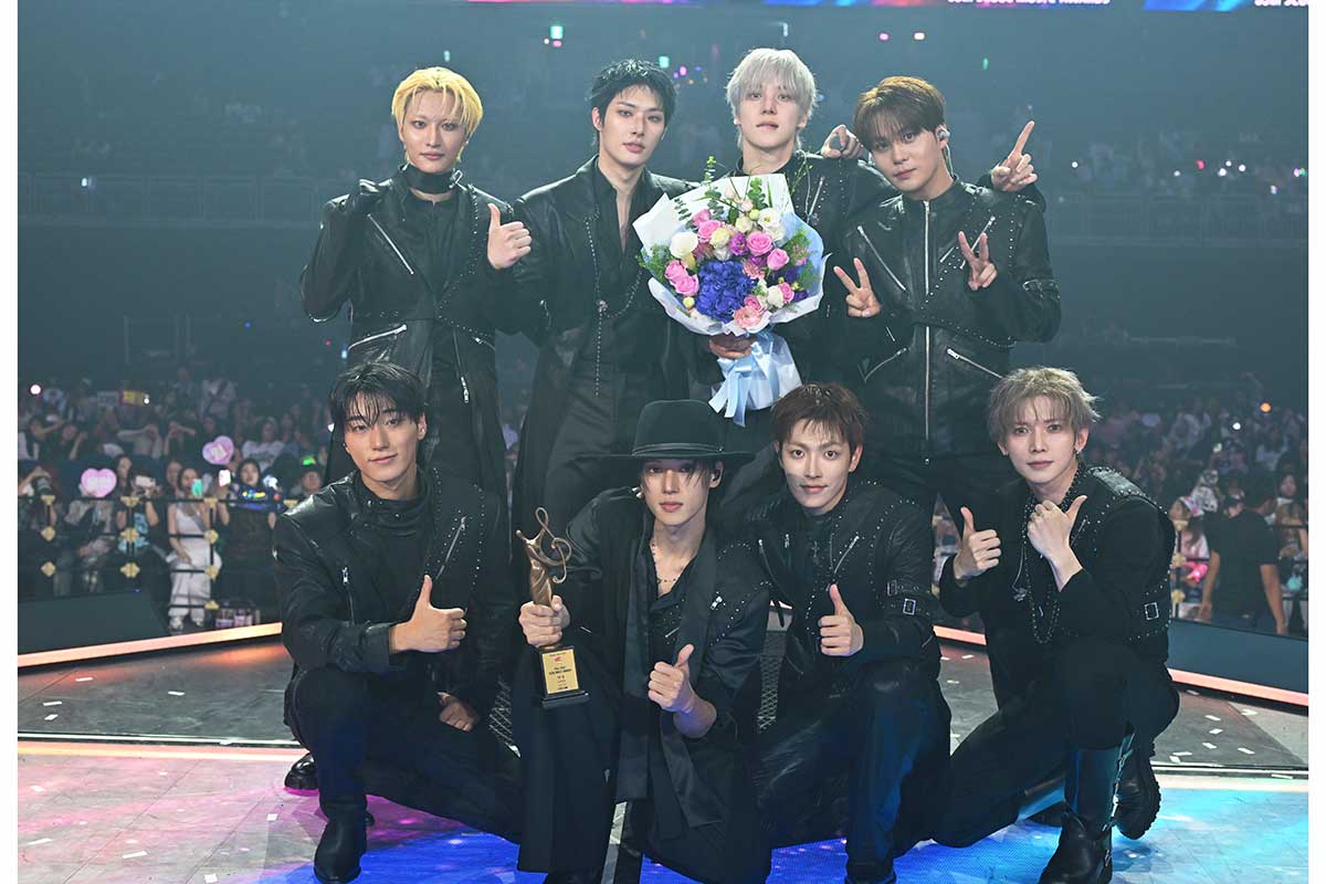 大賞“Grand”を受賞したATEEZ【写真:(C) 2026 SPORTSSEOUL, ALL RIGHTS RESERVED.】