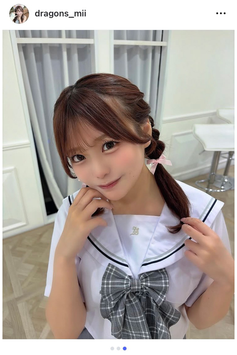 #よーよーよー・杉井みぃ【写真：インスタグラム（＠dragons_mii）より】