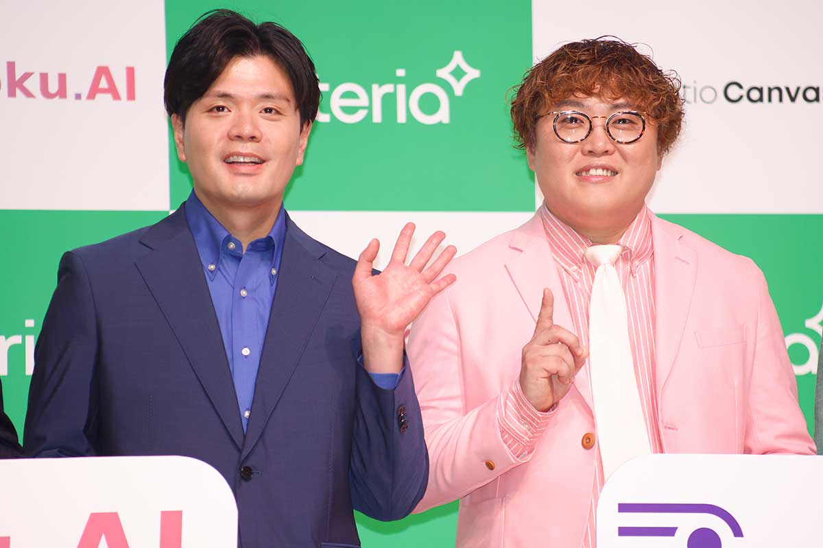 イベントに登壇したマユリカの阪本(左)と中谷【写真:ENCOUNT編集部】