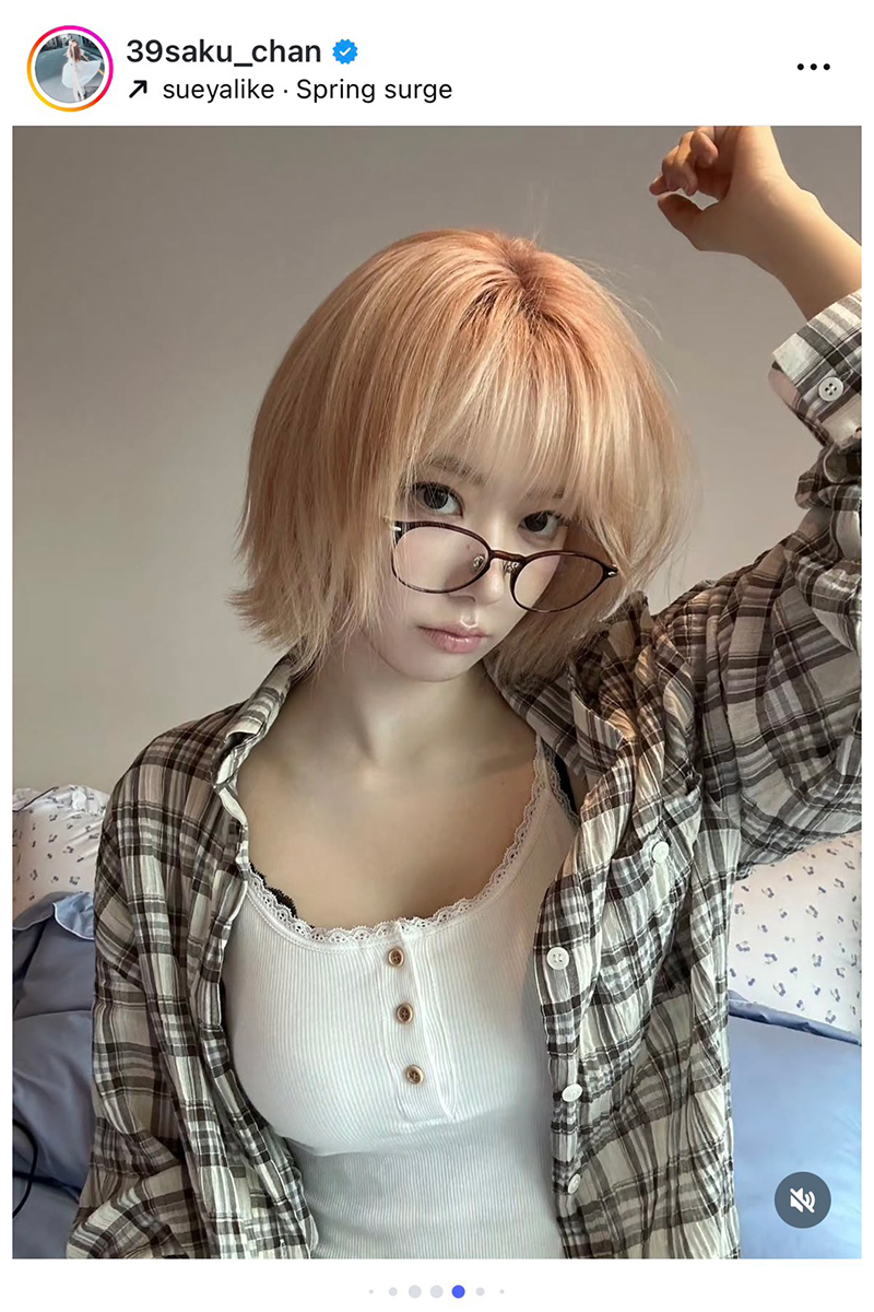 LE SSERAFIMのSAKURA【写真:インスタグラム(@39saku_chan)より】