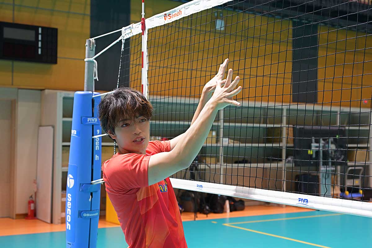 日本らしいプレーを見ると「ワクワクする」と笑顔【写真:(C)TBS】