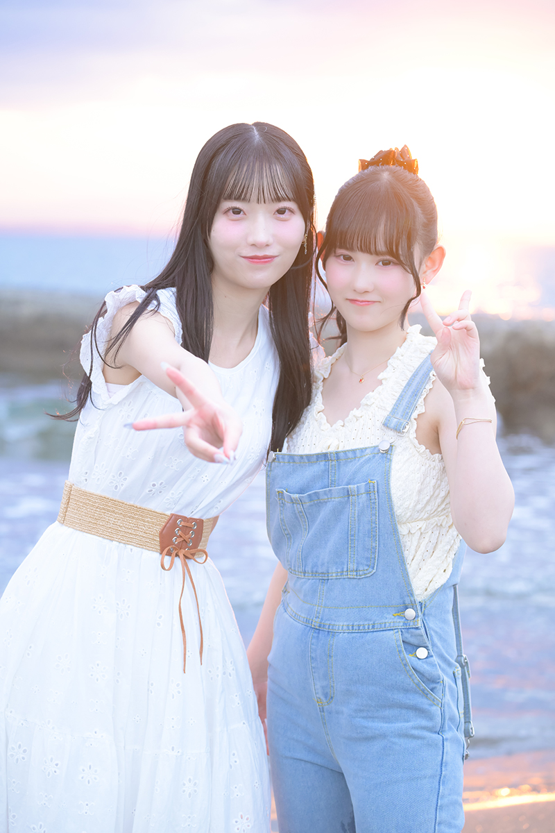 天宮けい(右)と岸上いお